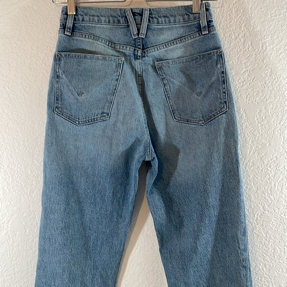 HUDSON JEANS Harlow Split Hem Ultrahigh Waist Cigarette Jeans in Stellar NEW - Picture 8 of 16